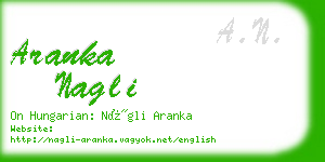 aranka nagli business card